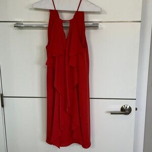 BCBGMaxAzria Vibrant Red Midi Dress